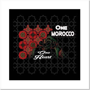 One Morocco One Heart Proud Moroccan Harmony Posters and Art